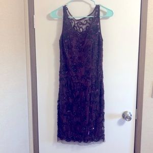 Adrianna Papell Beaded Cocktail Dress